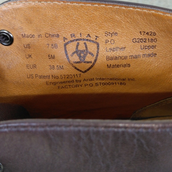 Ariat 7.5 B Brown Boots - Picture 14 of 16